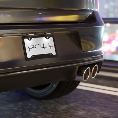 "Motorcycle Heartbeat" Car Plate