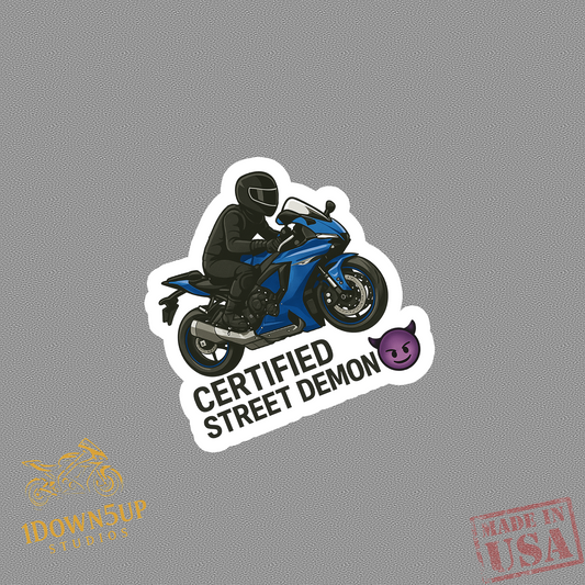 Certified Street Demon Sticker (3x3)