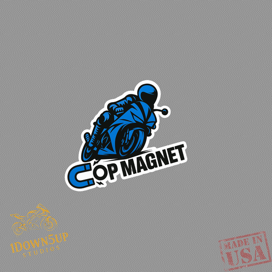 Cop Magnet Sticker (3x3)