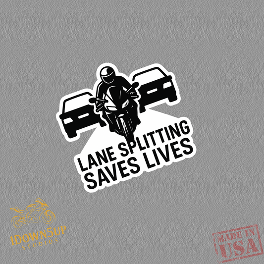 Lane Splitting Saves Lives Sticker (3x3)