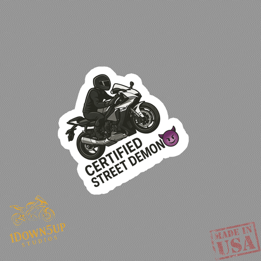 Certified Street Demon Sticker (3x3)